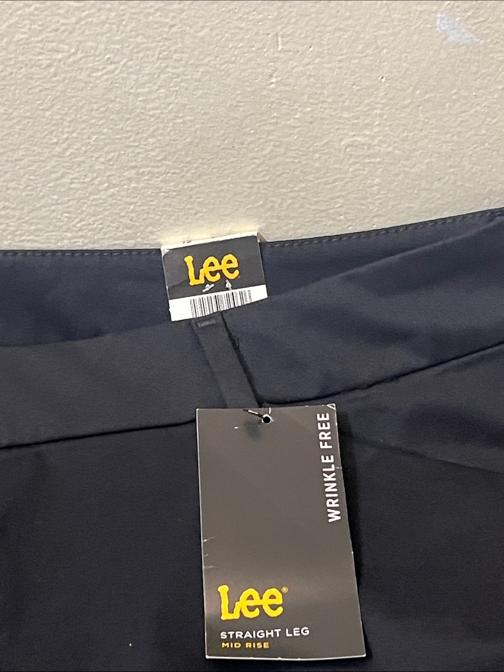 Lee Black Tailored Straight Dress Pants Size 18 SHORT Wrinkle Free - Picture 4 of 7